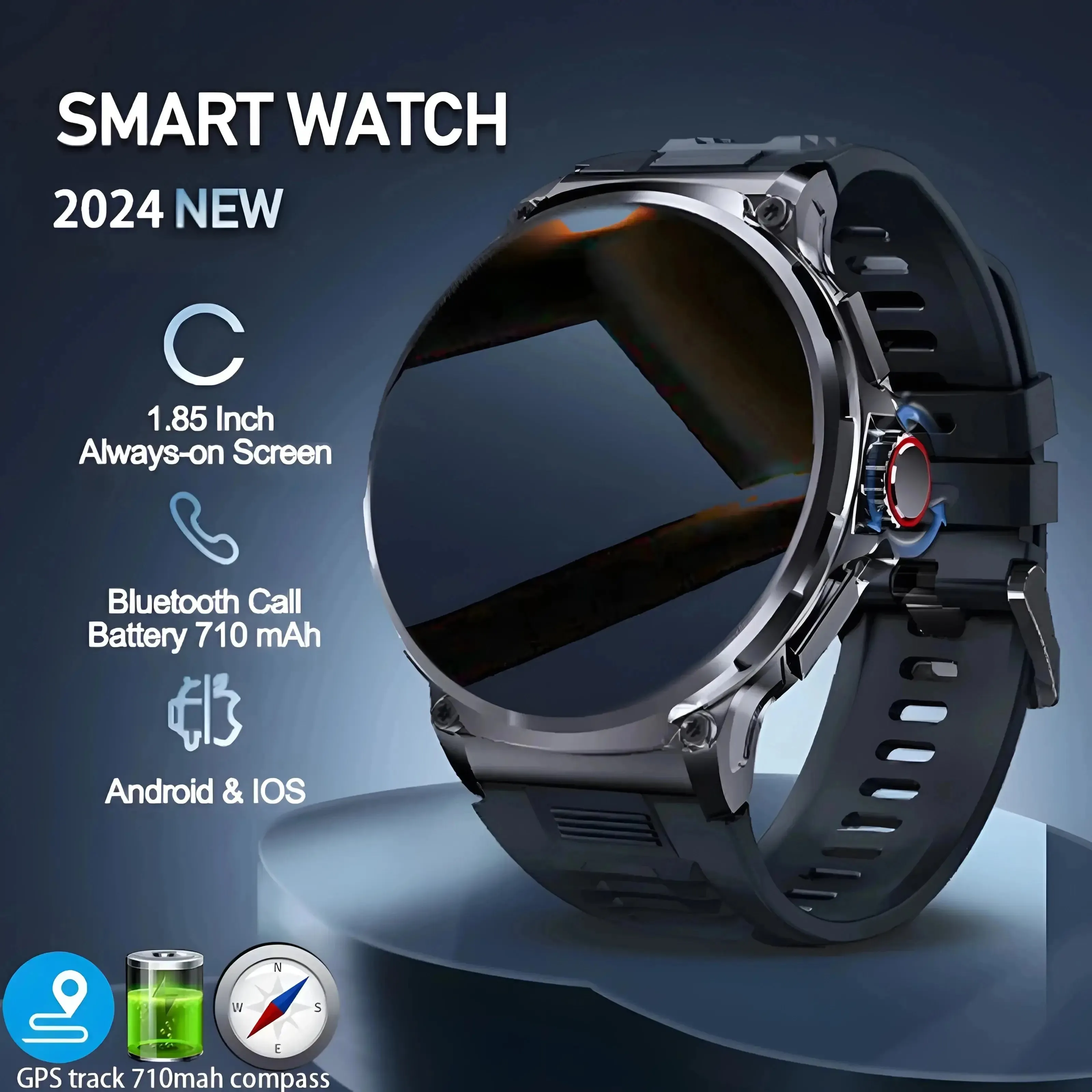 1.85" Ultra HD Smart Watch