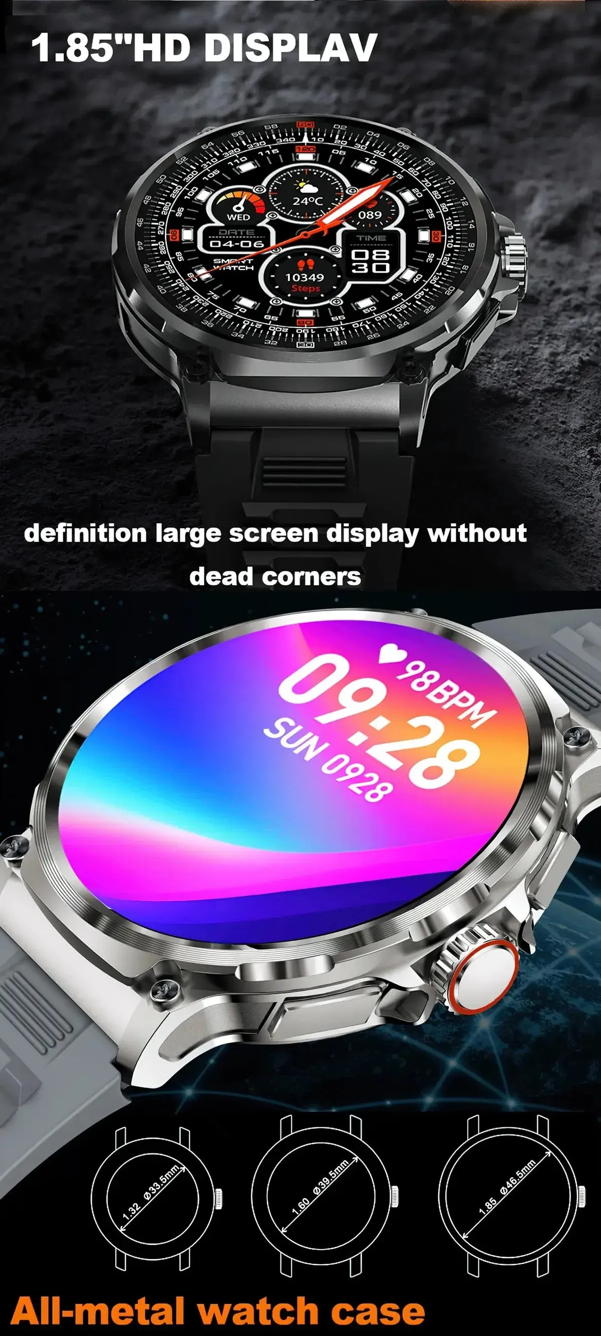 1.85" Ultra HD Smart Watch