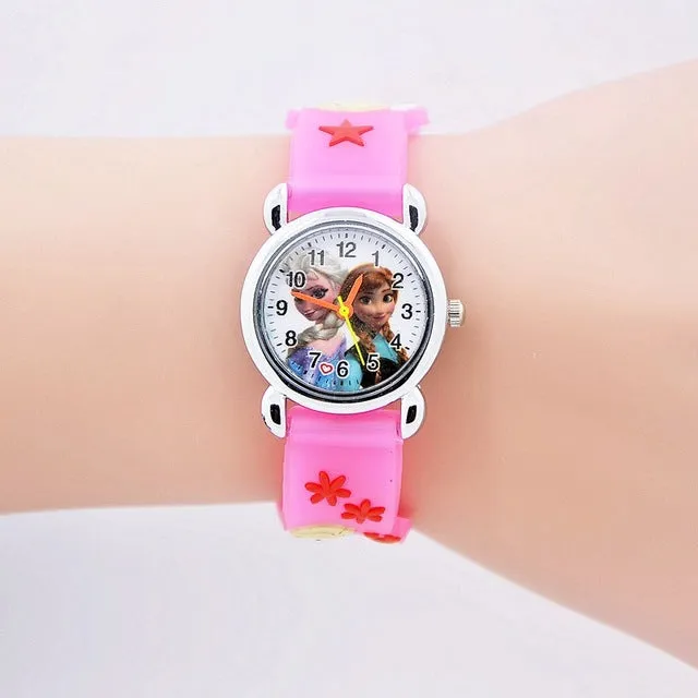 2017 Fashion Spiderman Child Watch Silicon Cartoon Kids Sport Watch Boys Silicone quartz watch 3D Watch relogio masculino