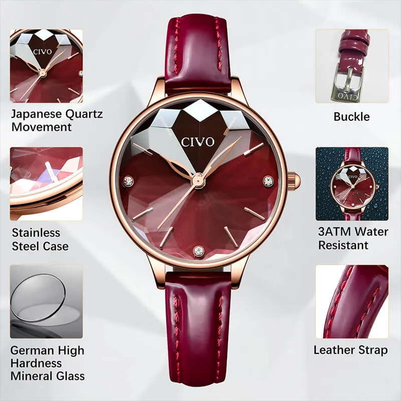 8065C | Quartz Women Watch | Leather Band