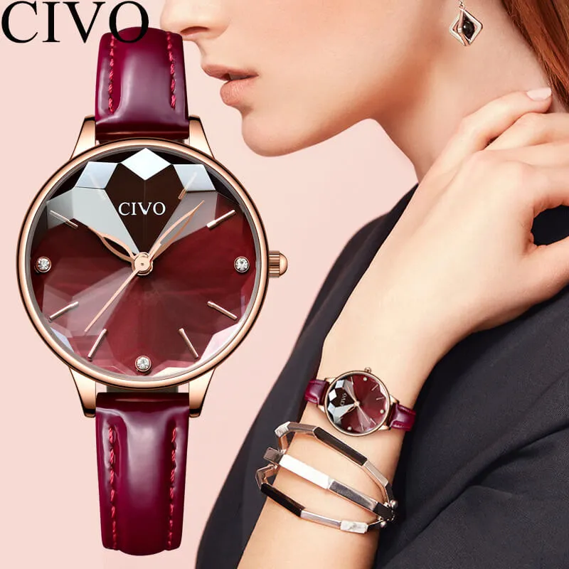 8065C | Quartz Women Watch | Leather Band