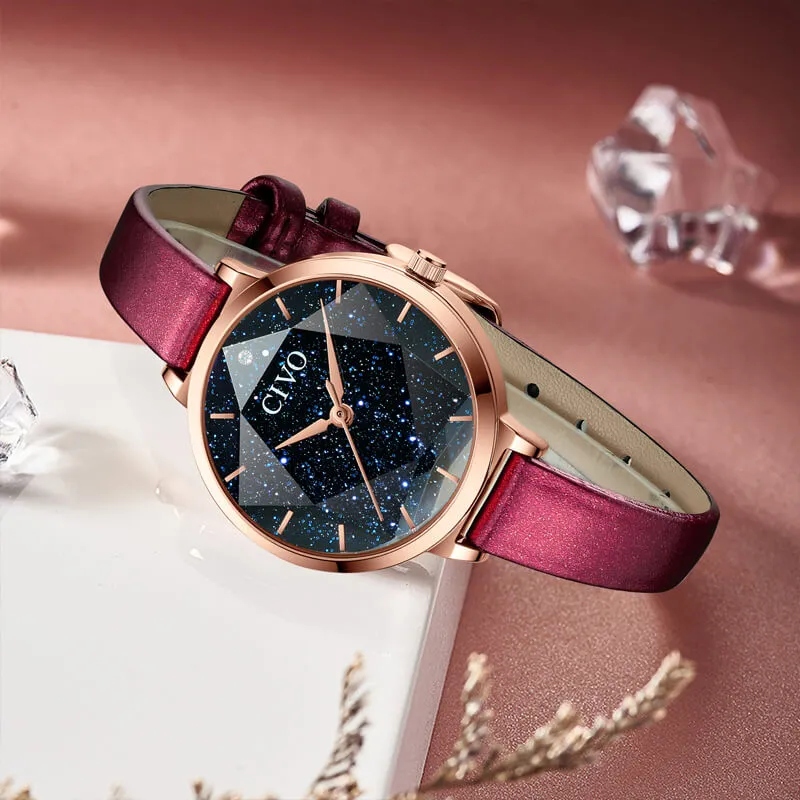 8123C | Quartz Women Watch | Leather Band