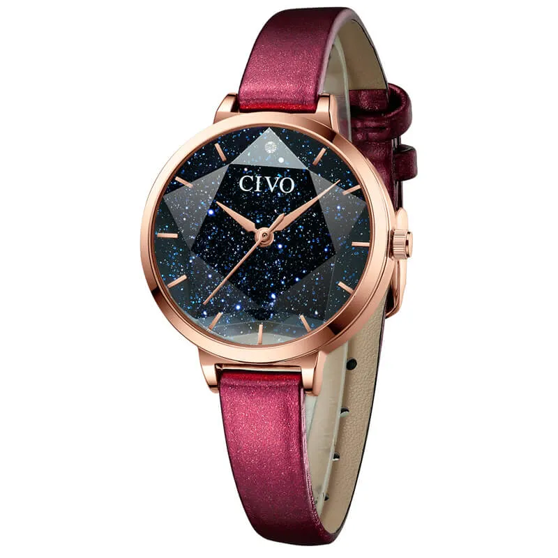 8123C | Quartz Women Watch | Leather Band