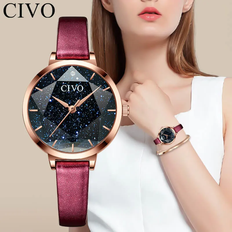 8123C | Quartz Women Watch | Leather Band