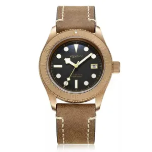 Aquatico Bronze Sea Star Black Dial Watch (Bronze Bezel)