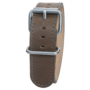 Bertucci Mens Montanaro Survival Leather Olive Brown 22mm Watch Band - B-9M