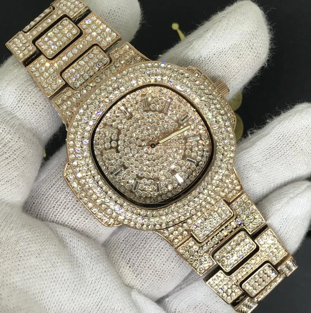 Big Face 44MM Bling Bling Blizzard Watch