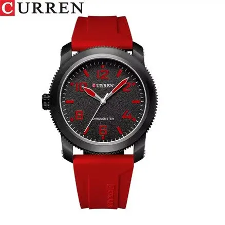 Blue/Red Unisex Watches/Marca Curren/Reloj para Hombre y Mujer Marca Curren