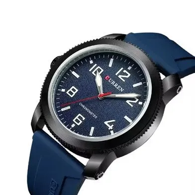 Blue/Red Unisex Watches/Marca Curren/Reloj para Hombre y Mujer Marca Curren