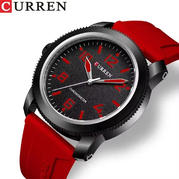 Blue/Red Unisex Watches/Marca Curren/Reloj para Hombre y Mujer Marca Curren