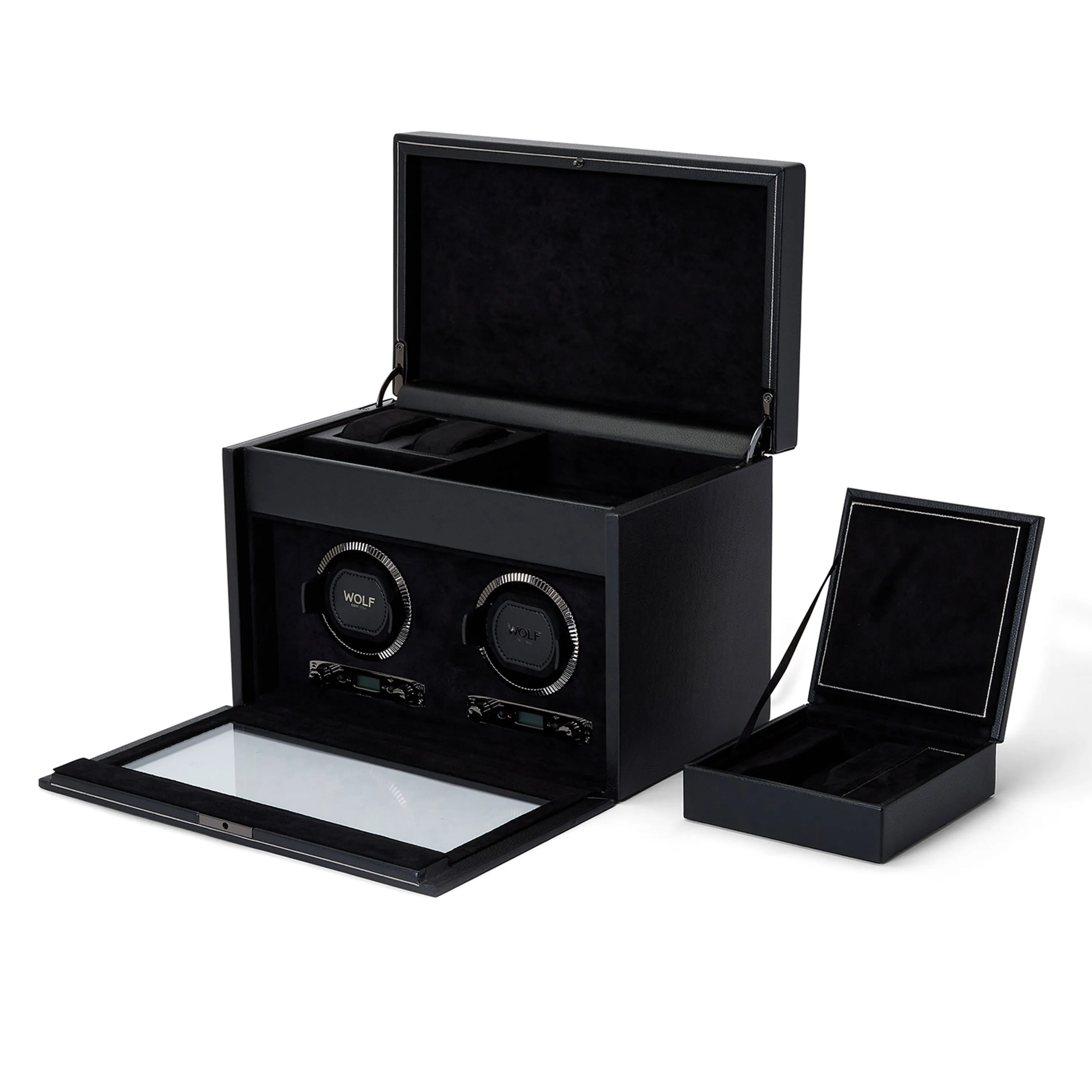 British Racing Double Watch Winder With Storage