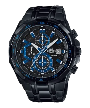 Casio Edifice Black Blue Dial Chronograph EFR 539 Watch