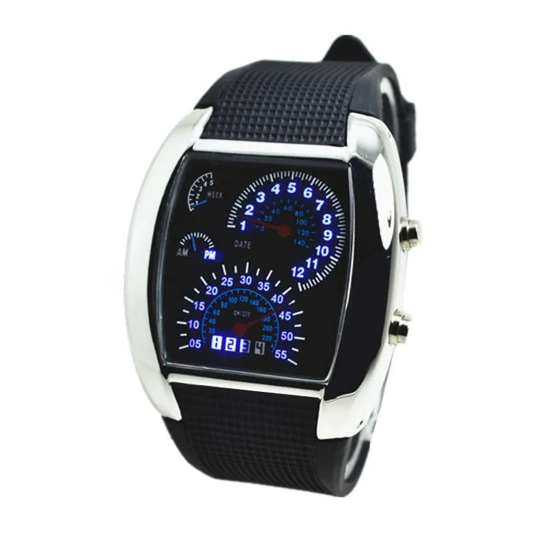 Casual Simple Style Solid Color Electronic Men's Watches