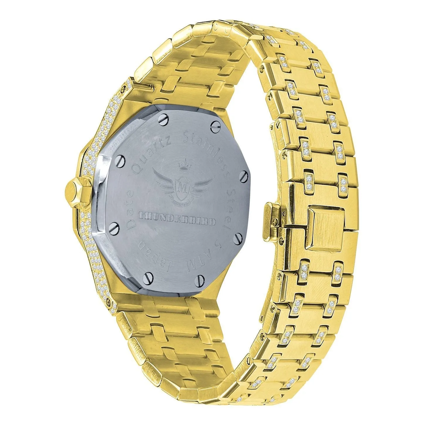 Chunky CZ Bezel Bling Bling Watch