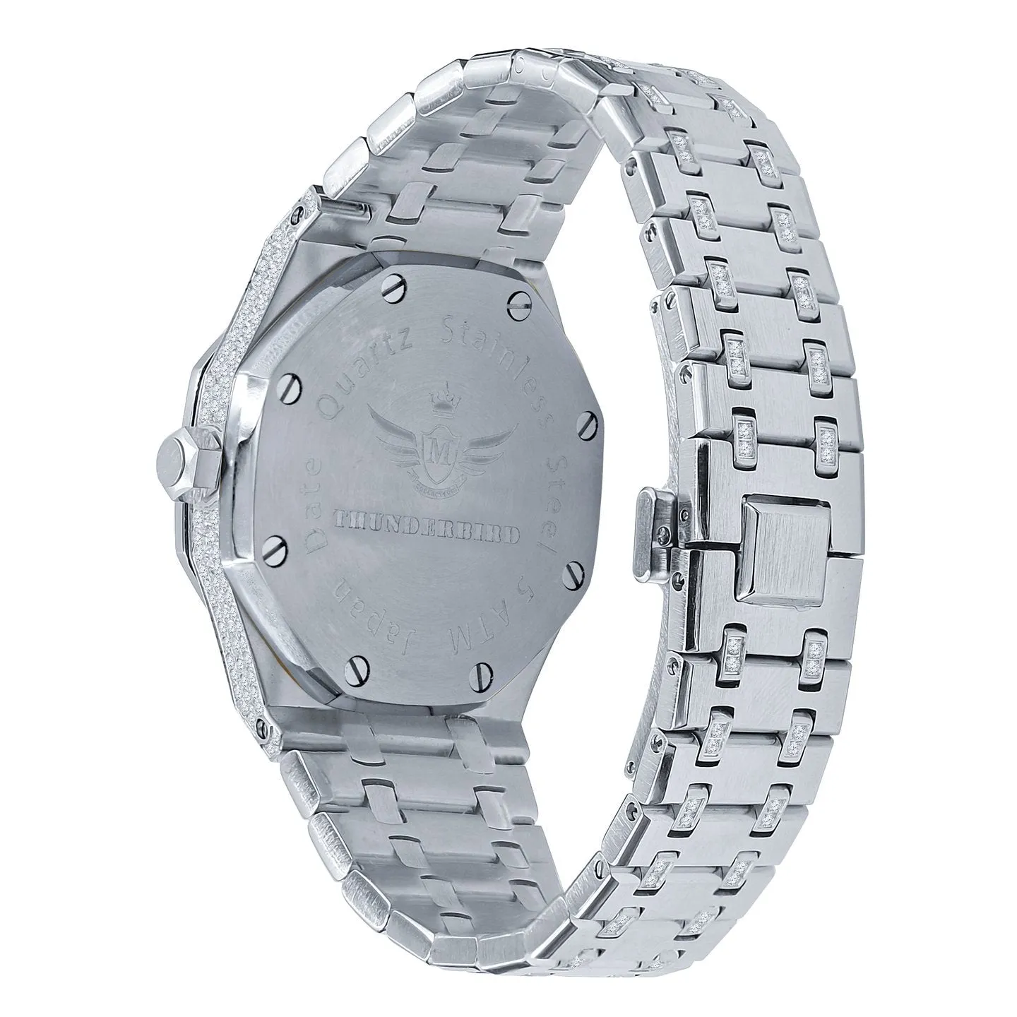 Chunky CZ Bezel Bling Bling Watch