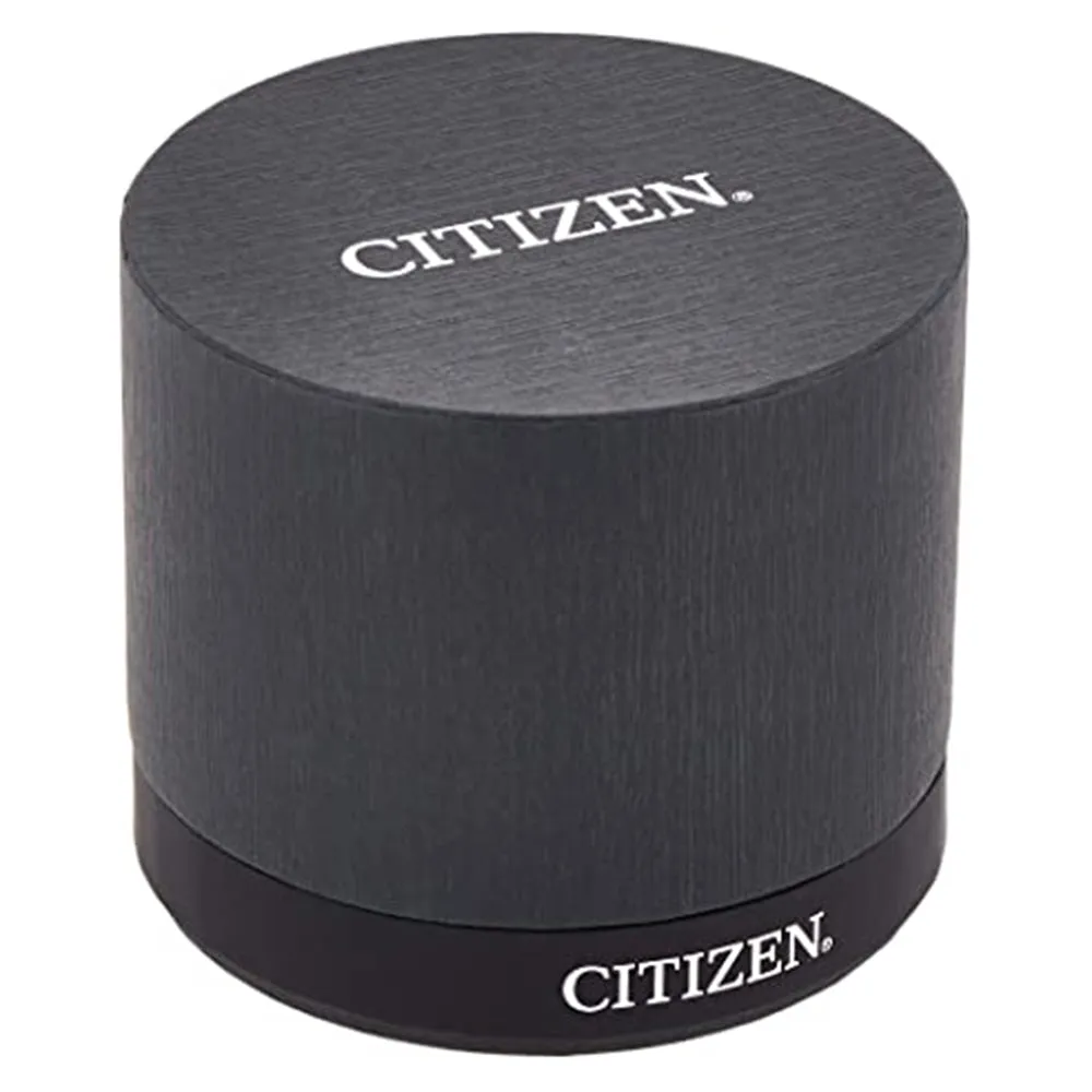 Citizen Mens Nighthawk Eco-Drive Black Dial Gray Band Stainless Steel Watch - CA4377-53H