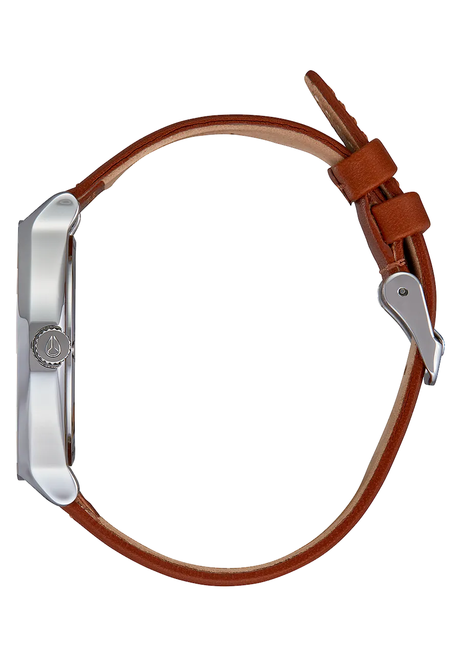 Clique Leather - Silver / Brown