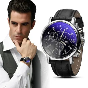 Creative Fashion Men Necessary Business Watch Luxury Crocodile Faux Leather Men Analog Watch