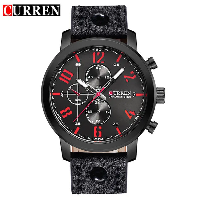 CURREN Luxury Casual Men Watches Analog Military Sports Watch Quartz Male Wristwatches Relogio Masculino Montre Homme 8192