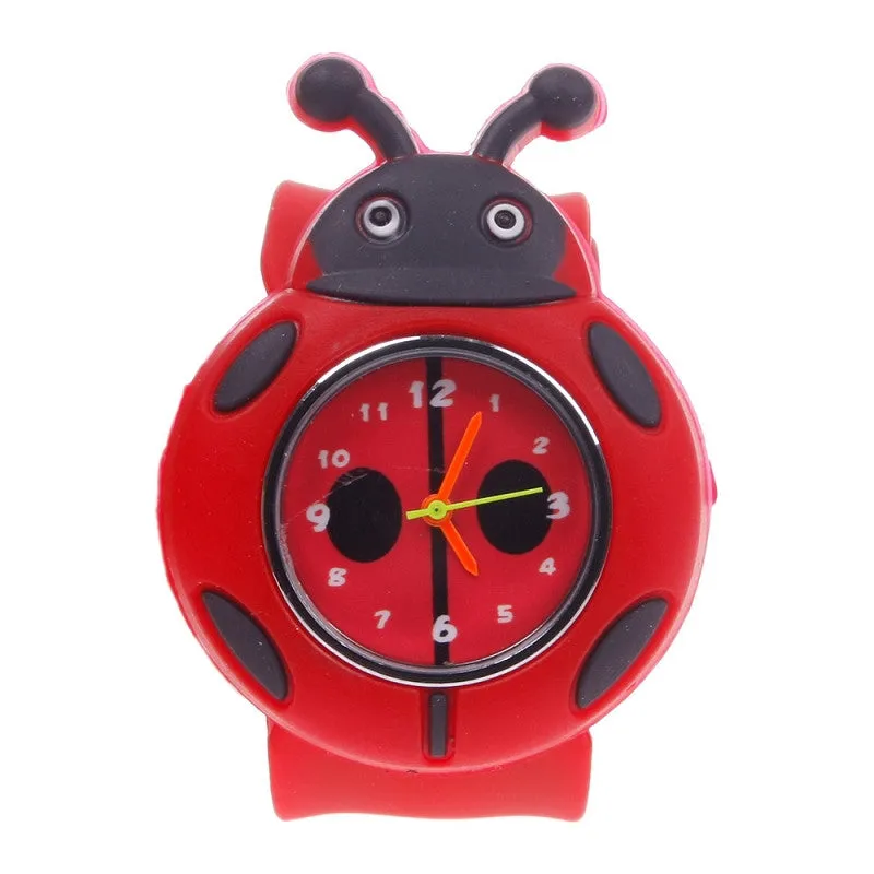 Cute Cartoon Unisex Children Kid Quartz Sports Bendable Rubber Strap Wrist Watch