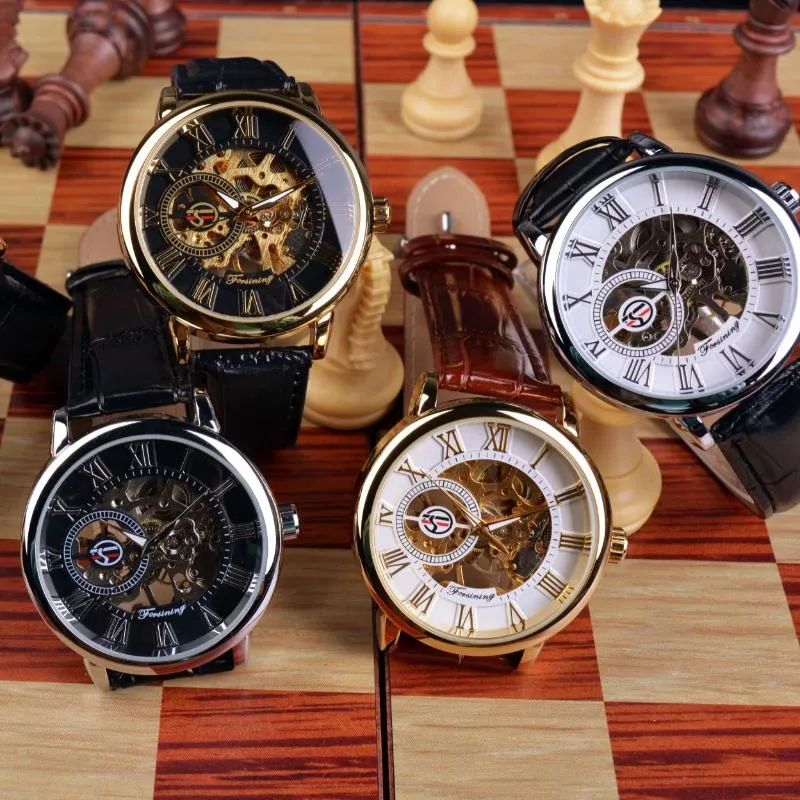 Designer Hollow Skeleton Mechanical Watches