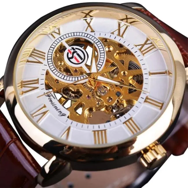 Designer Hollow Skeleton Mechanical Watches