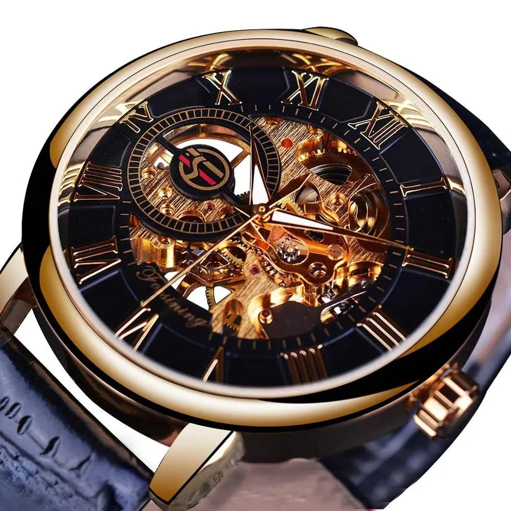 Designer Hollow Skeleton Mechanical Watches