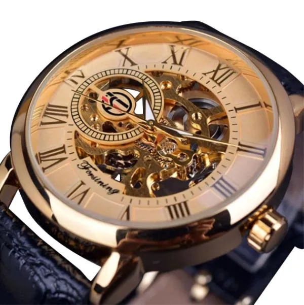 Designer Hollow Skeleton Mechanical Watches