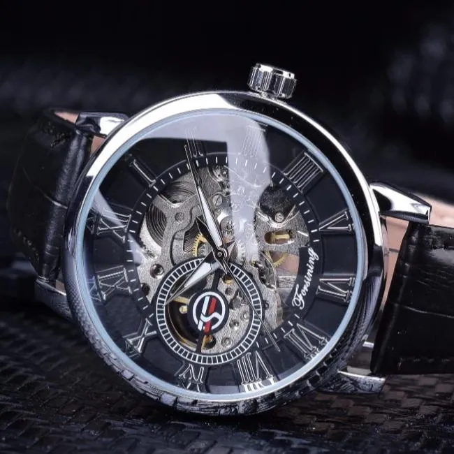 Designer Hollow Skeleton Mechanical Watches