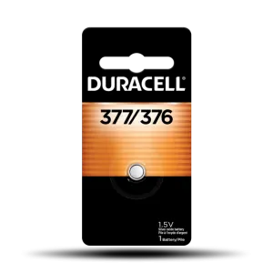 Duracell  377/376 Silver Oxide Button Battery