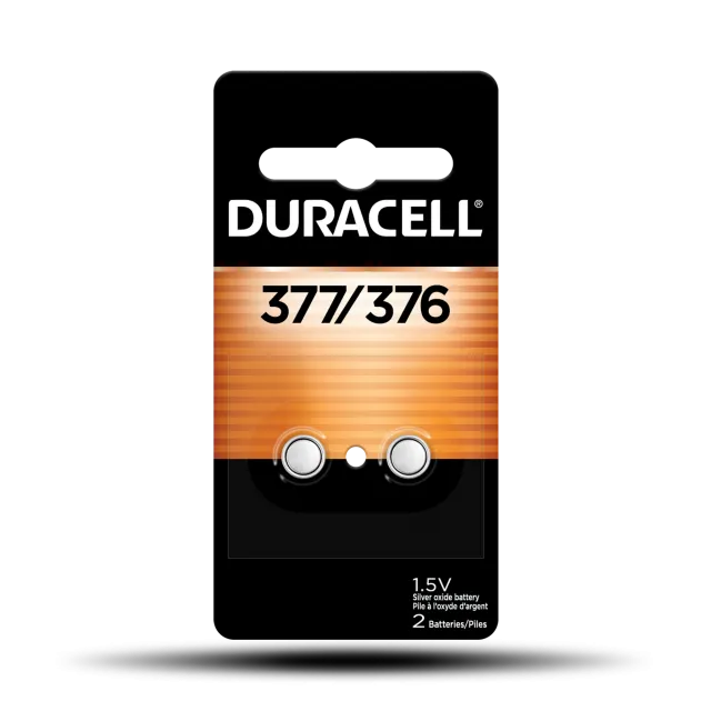 Duracell  377/376 Silver Oxide Button Battery