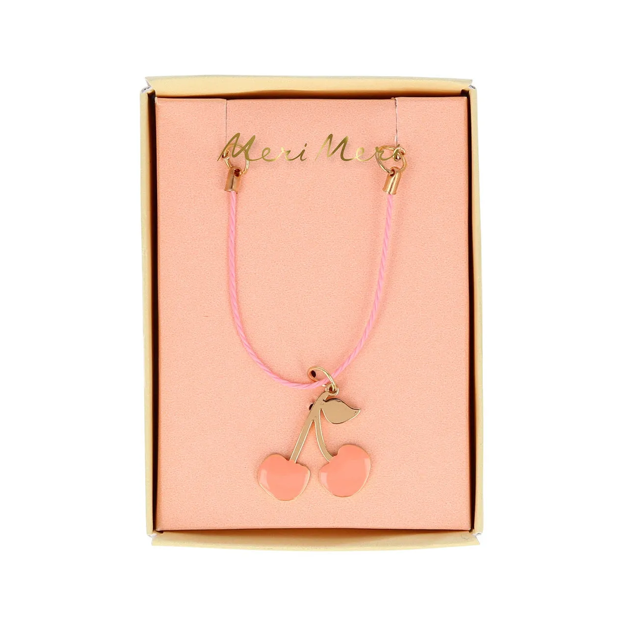 Enamel Cherries Necklace