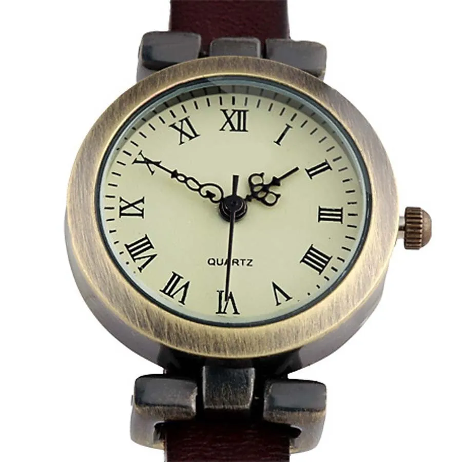 Fashion hot-selling Genuine leather female watch ROMA vintage watch women dress watches