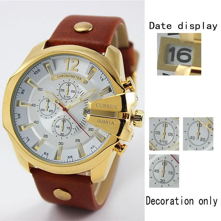 Fashion Watches Super Man Luxury Brand CURREN Watches Men's Watch Retro Quartz Relogio Masculion For Gift