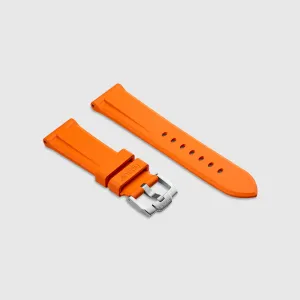 FKM Rubber Strap for Panerai Luminor - Citrus Orange