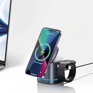 FlowCharge Cube Trio Wireless Charging Station