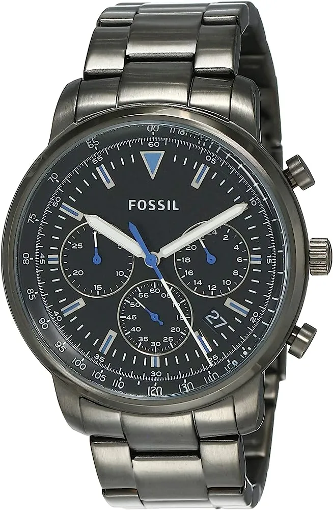 Fossil Goodwin Chronograph Smoke Stainless Steel Men's Watch FS5518