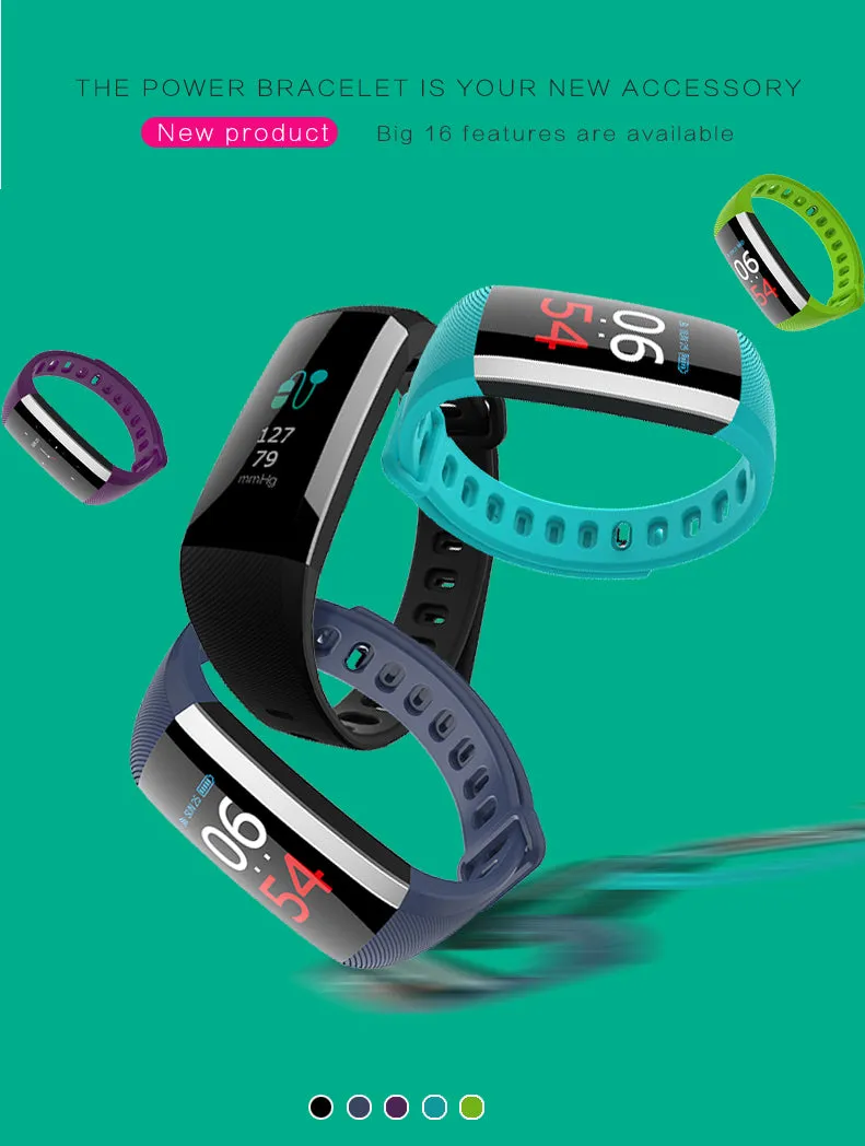 G19 Fitness Bracelet Smartwatch - tracks BP, Pedometer, Pulsometer and more