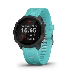 Garmin Forerunner 245 Music GPS Aqua Silicone Band Digital Dial Running Smart Watch - 010-02120-22