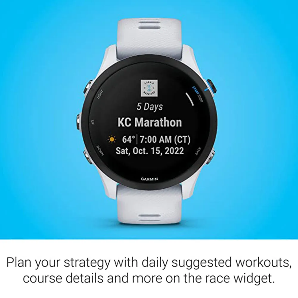 Garmin Forerunner 255 Whitestone Music Advanced Insights Long-Lasting Battery GPS Running Smartwatch - 010-02641-21