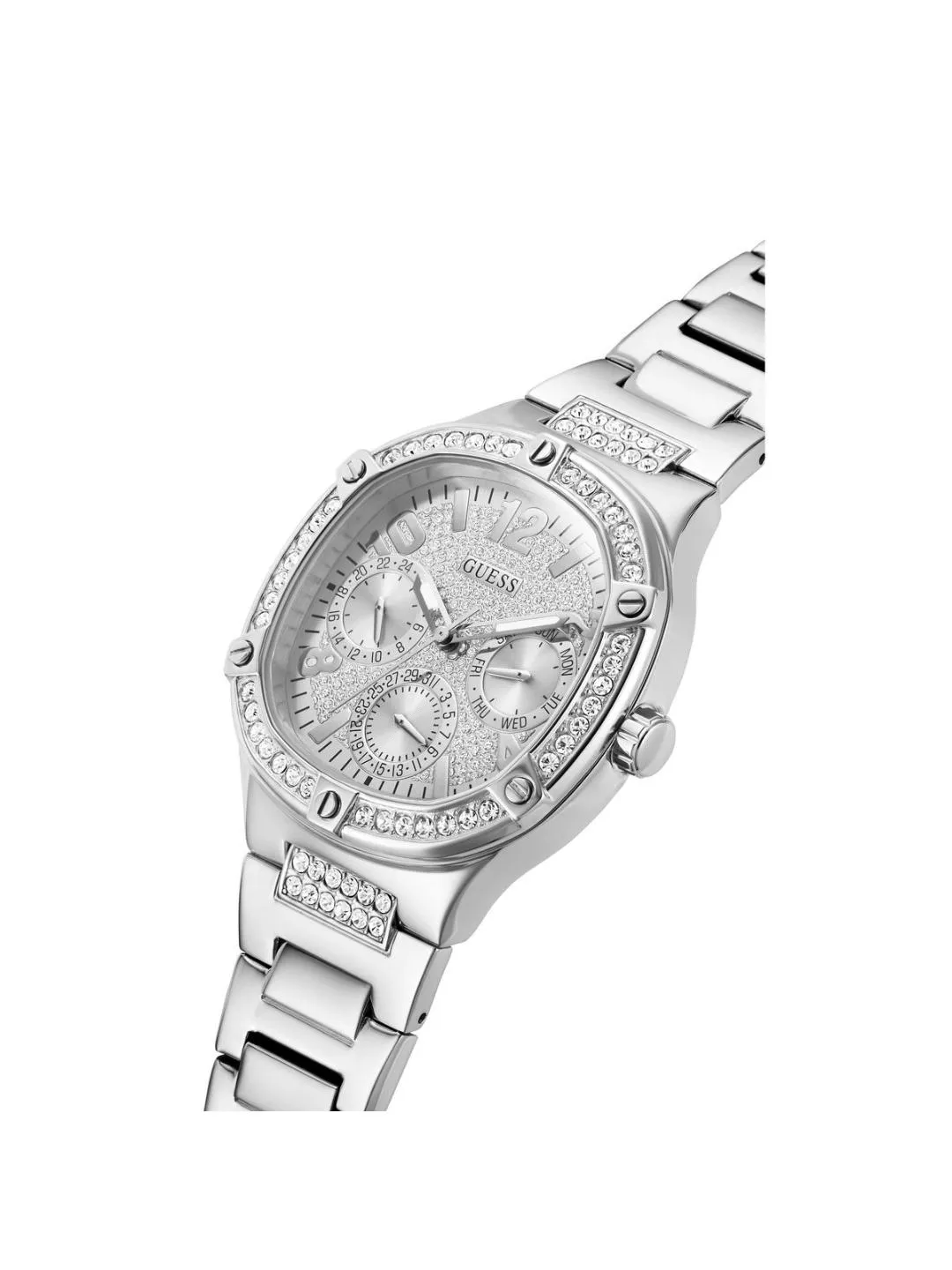 Guess Silver Dial Women Analog Watch - GW0558L1