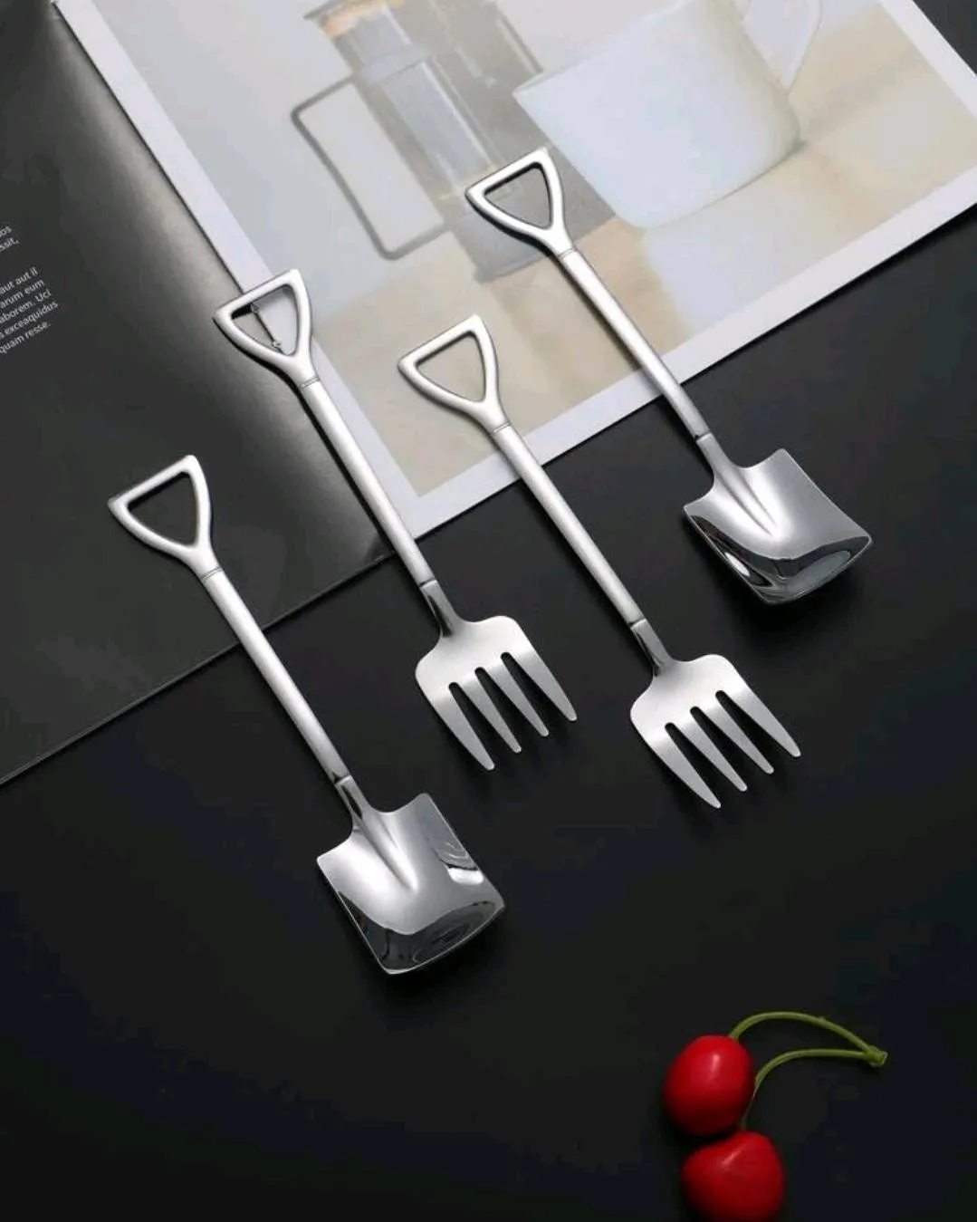 Home Decor - Spoons - Stainless Steel shovel and fork (8)