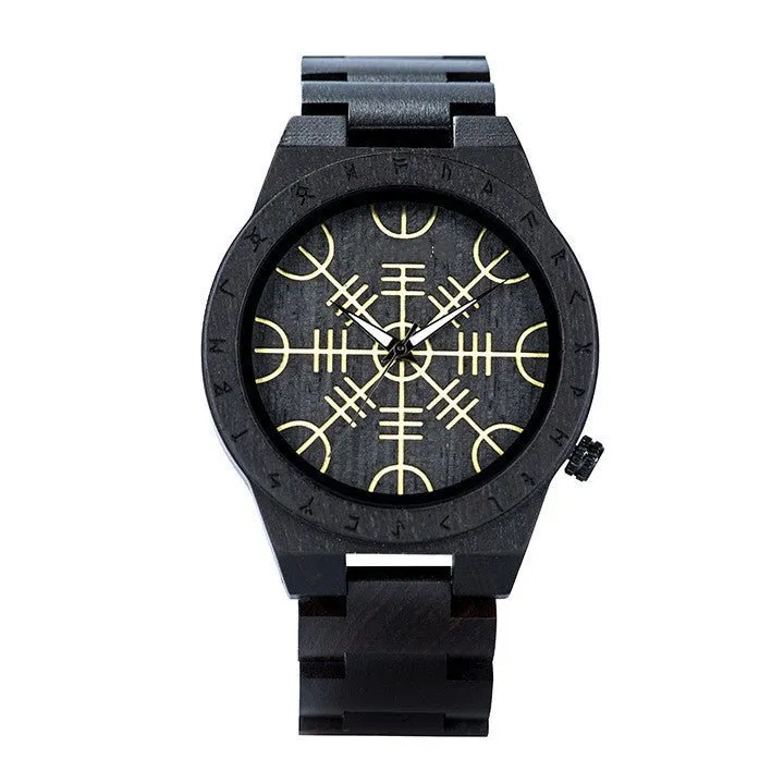 Leisure Ebony Wood Watch For Men