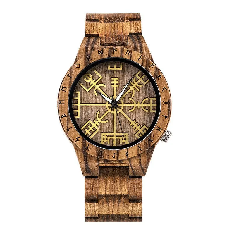 Leisure Ebony Wood Watch For Men