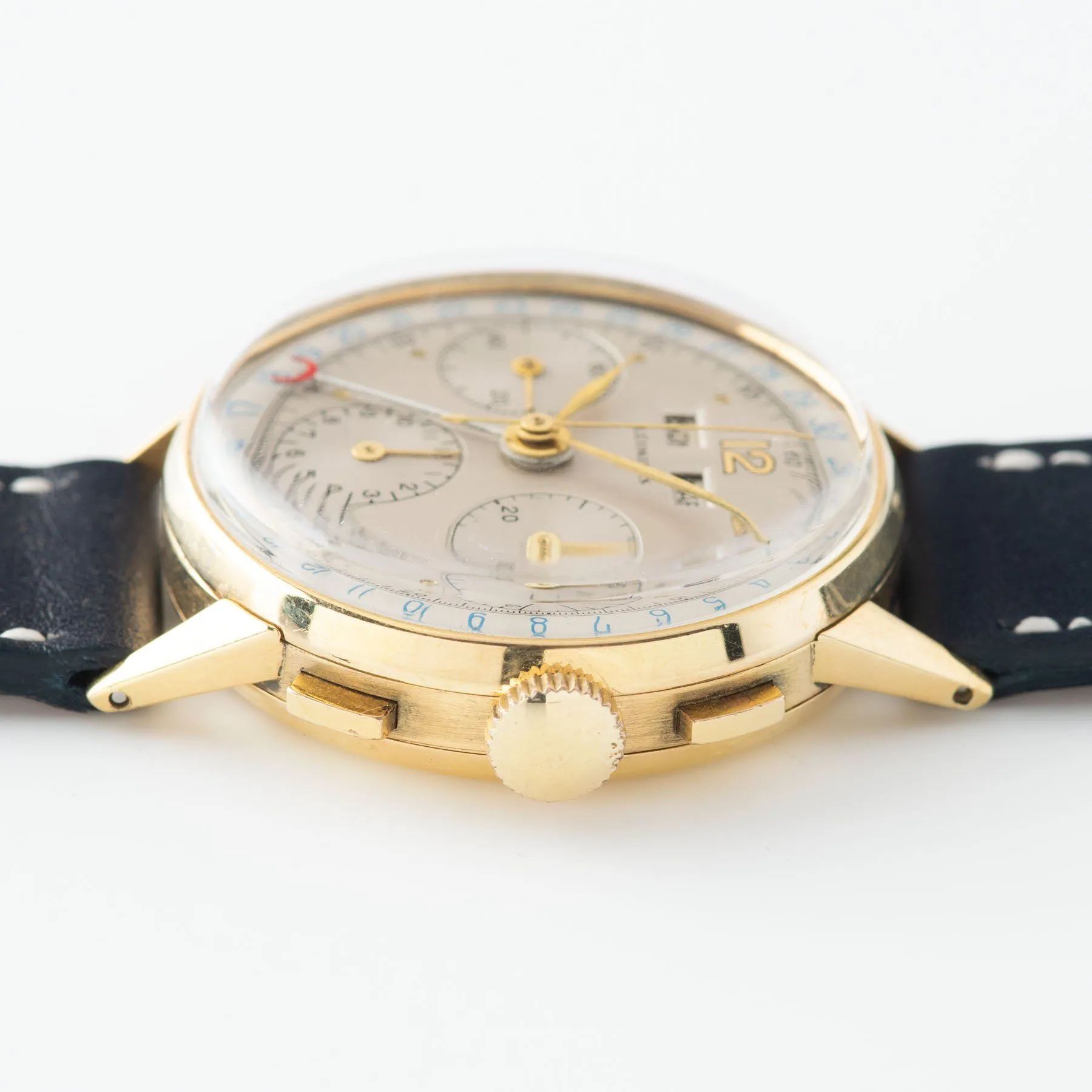 Leonidas Triple Calendar Yellow Gold Dress Watch