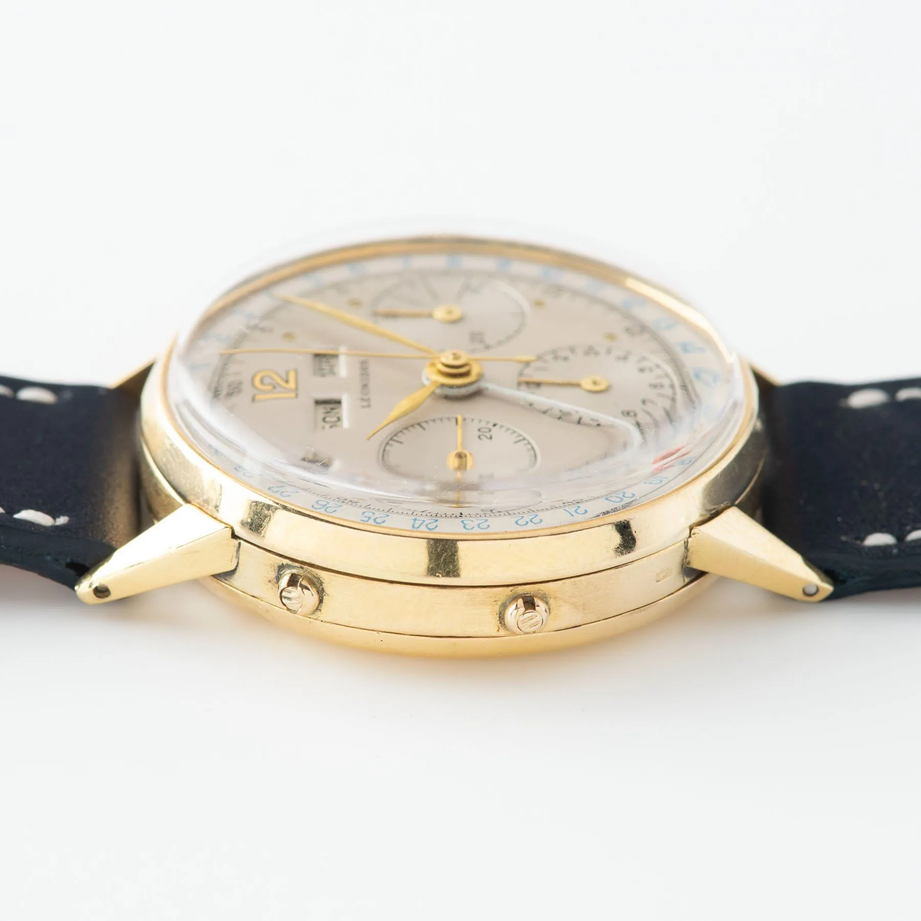 Leonidas Triple Calendar Yellow Gold Dress Watch