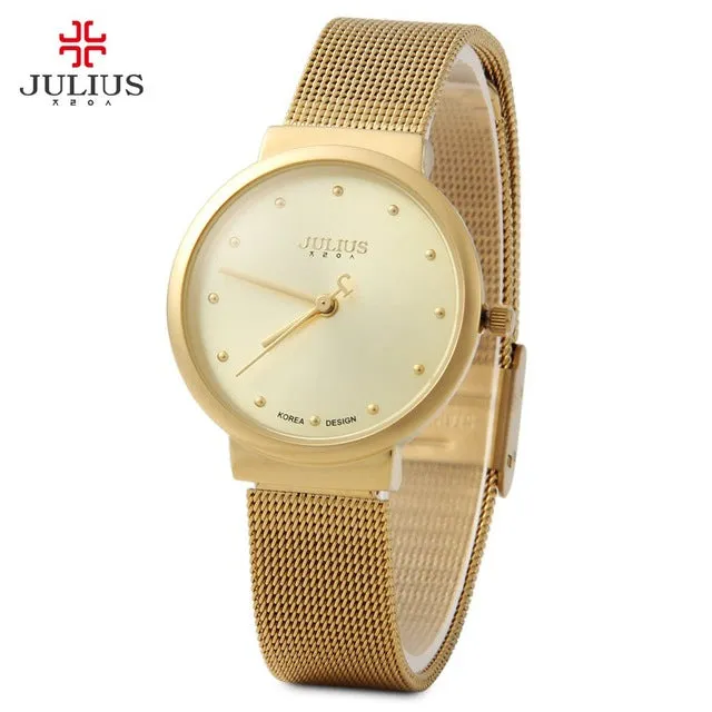 Luxury Brand Julius Relogio Feminino Clock Women Watch Stainless Steel Watches Ladies Fashion Casual Watch Quartz Wristwatch