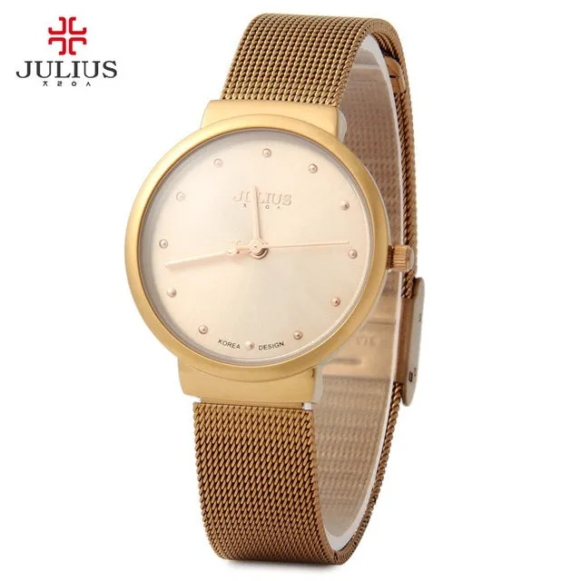 Luxury Brand Julius Relogio Feminino Clock Women Watch Stainless Steel Watches Ladies Fashion Casual Watch Quartz Wristwatch