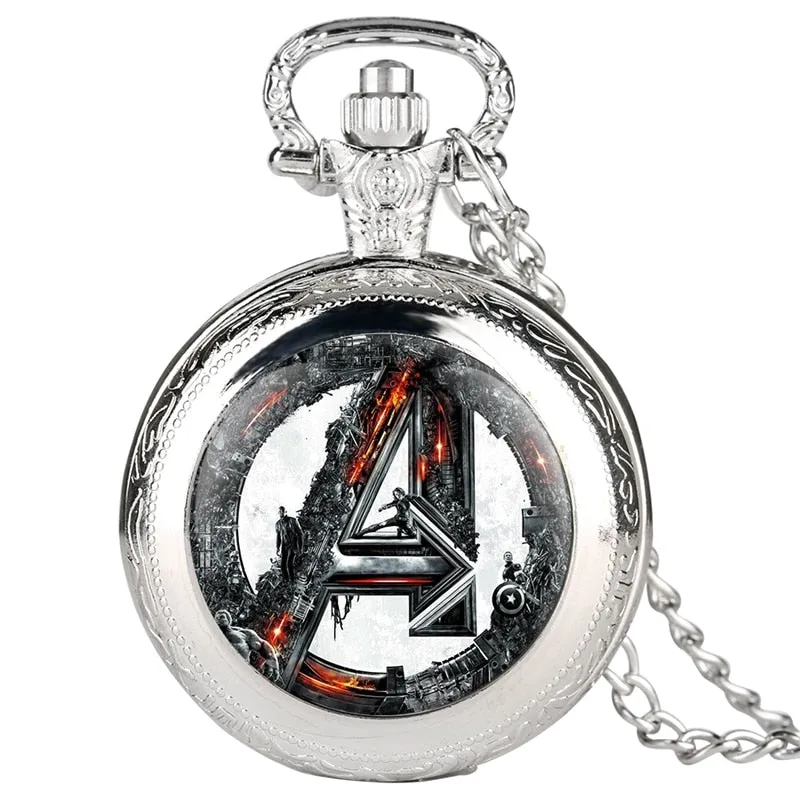 Marvel Avengers Logo Pocket Watch