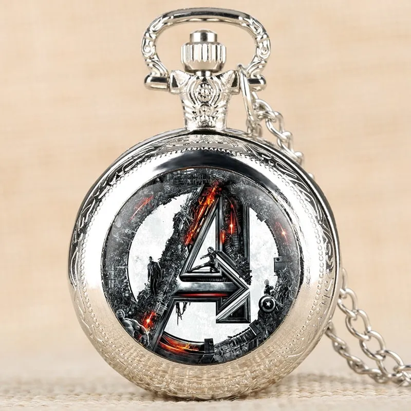 Marvel Avengers Logo Pocket Watch